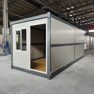 Casa Contenedor Plegable Estándar, Oficina Portátil Prefabricada para Obras, Cabañ<span class=keywords><strong>a</strong></span> Modular, Instalación Rápida, Casa Contenedor Plegable - Product Image 2