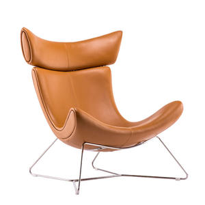 Silla de salón de estilo nórdico, silla de cuero para ocio, silla de salón - Product Image 1