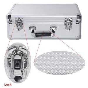 Free sample Custom Aluminum <b>Hard</b> Case Briefcase Box with DIY <b>Foam</b> Insert Lockable Flight Case for Instruments Tools Accessories - Product Image 3