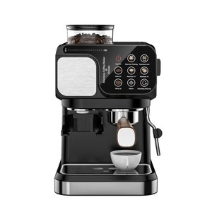 Machine à café semi-automatique de style italien, 20 bars de pression, écran tactile, fonctions multifonctions pour expresso et lait à domicile - Product Image 1