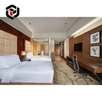 Personnalisation de suites d'hôtels haut de gamme à l'étranger, designers d'intérieur, mobilier d'hôtel, lit double, table de chevet, ensemble de cadre de lit