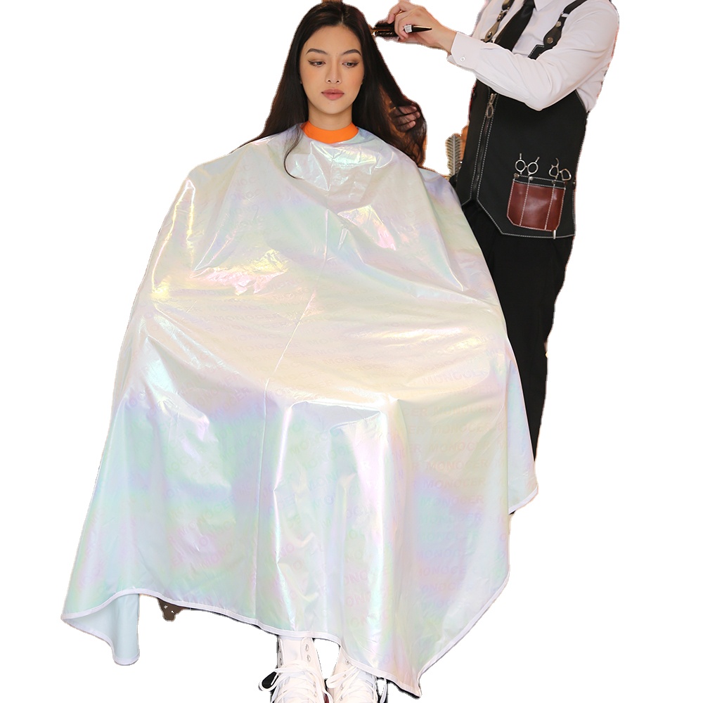 Силиконовая накидка на шею с логотипом на заказ, силиконовая резиновая накидка для парикмахерской, лазерный эффект