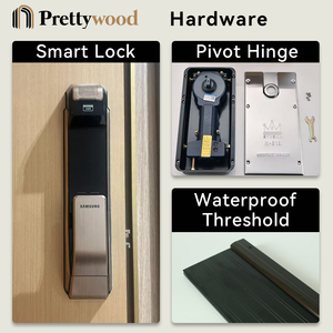 Prettywood Panel Cat Tahan Air Prehung Desain <span class=keywords><strong>Modern</strong></span> Ruang <span class=keywords><strong>Interior</strong></span> Komposit Plastik Dubai UEA Pintu Kayu untuk Rumah