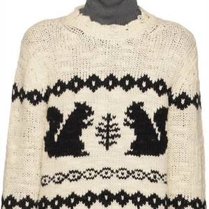 YF 2025 Custom Jacquard Men's Autumn Unisex Baggy Pullover Anti-Wrinkle <strong>Argyle</strong> Design 100% Cotton Breathable OEM Knitted <strong>Sweater</strong> - Product Image 3
