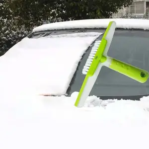 Limpador de janela portátil, escova para limpar grama, raspador de vidro e grama