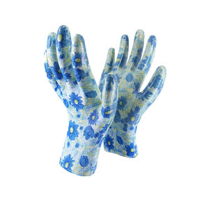 Gants enduits de nitrile <span class=keywords><strong>4</strong></span> saisons Gants de travail enduits de paume en polyester et nylon froissé Gants de sécurité enduits de <span class=keywords><strong>latex</strong></span> chauds et froids - Product Image 2