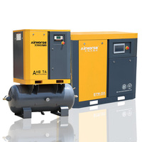 Compresseur d'air à vis stationnaire à vitesse variable lubrifié 7,5/15/22 kW, le plus vendu en 2026, avec pompe pour usage industriel