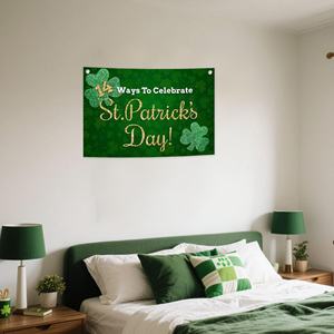 ธงผ้าใบลาย St. Patrick's Creek ขนาด 2.5*1.6 ฟุต พร้อมหัวเข็มขัด 2 อัน - Product Image 5