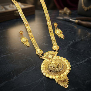 Wholesale 14K 18K 24K Micro Gold Forming <b>Long</b> <b>Necklaces</b>, Traditional Design <b>Long</b> Jewelry, Fashion Micro Gold Filled Jewelry Set. - Product Image 3