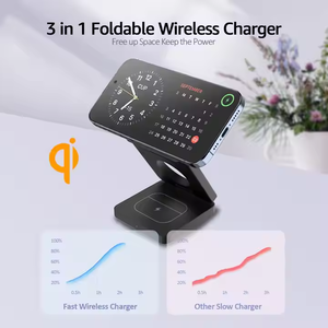 3 in 1 RGB Wireless <b>Charger</b> Magnetic Wireless <b>Charger</b> 15w 3 In1 Wireless <b>Charger</b> Kit - Product Image 5