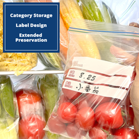 Sacs congelés réutilisables à double joint Ziplock pour le stockage des aliments Sacs pour l'emballage des aliments
