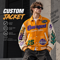 Veste universitaire color block pour hommes, style patchwork, avec lettres brodées, en mélange de laine épaisse, vente en gros OEM, usine chinoise