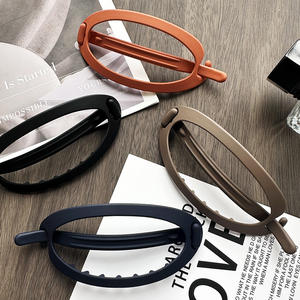 2023 Em branco plástico barrete Hair Clip Acessórios para o cabelo Diy estilo coreano elegante cabelo pinos e clipe para as mulheres rabo de cavalo - Product Image 5