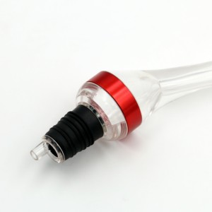 Aérateur portable et durable pour bouteilles et carafes à vin, en acrylique + silicone transparent, améliore la saveur du vin rouge - Product Image 4