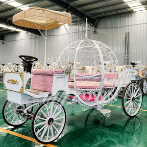 Calèche Cendrillon abordable pour événements spéciaux Visite royale Calèche à cheval Citrouille Entraîneur en vente - Product Image 2