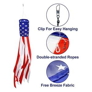 EE. UU. Decoración para el Día de la Independencia, Bandera Decorativa para Exteriores, Accesorios para Fiestas, Bandera Decorativa Colgante - Product Image 4