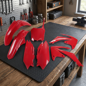 Per Honda CRF 450R Kit luce 2009 2010 rosso 070 realizzato in gomma resistente e metallo - Product Image 2