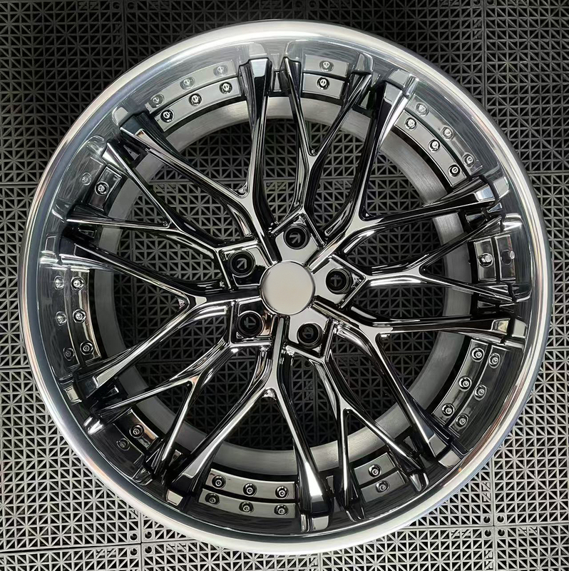Polished Wheel Lips Electroplated Center Disc