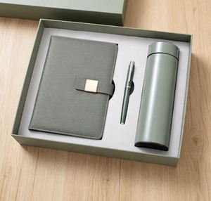 Set de Papelería con Botella de Agua Aislada y Cuaderno de Cuero PU A5 con Bolígrafo, Personalizado con Logotipo, Regalo para Profesores - Product Image 4