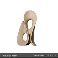 Sculptures abstraites modernes Wave, décorations minimalistes uniques et créatives pour la maison et le bureau, ornements de jardin et de terrasse extérieurs
