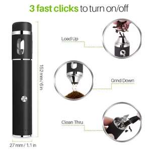 Grinder Elettrico Portatile USB Ricaricabile per Erbe, Tabacco e Spezie, Design Classico a Penna - Product Image 4