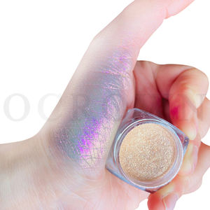Camaleón-Polvo de mica suelto para sombra de ojos, juego de 7 colores, paleta de sombra de ojos duocromada - Product Image 3