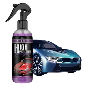 C0686 100ML 3 Em 1 Carro Nano Revestimento Cerâmico Polimento Pulverização Cera Forpolish Car Wash Fortify Quick Coat Polish & Sealer