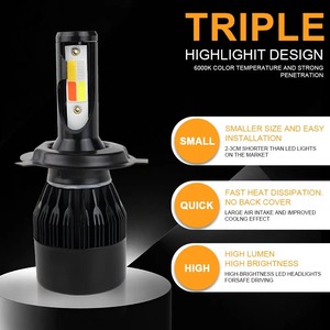 Grensoverschrijdende Exclusieve Tweekleurige Driekleurige Vierkleurige LED Hoge-intensiteit Knipperende Koplampen H11 Mistlampen S2 Auto Voorzijde - Product Image 3