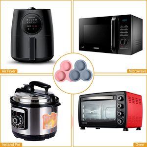 <span class=keywords><strong>Stampo</strong></span> in Silicone per Friggitrice ad Aria, Teglia per <span class=keywords><strong>Muffin</strong></span> a Forma di Piccola Tazza di Carta 4*1.3 Pollici, Piatto da Forno Ecologico - Product Image 6