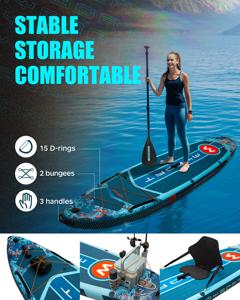 Vente en gros de planche à pagaie <span class=keywords><strong>gonflable</strong></span> 11'6 "* 34" * 6 ''planche à pagaie <span class=keywords><strong>gonflable</strong></span> planche de sup de pêche pour sports nautiques avec chien et animal de compagnie - Product Image 5