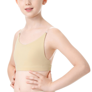 Letaotao Womens Dance Bra rõ ràng dây đai Quây Áo ngực cho các cuộc thi múa ba lê cổ vũ với thay thế dây đai - Product Image 4