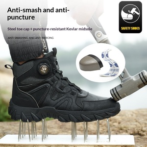 Chaussures <span class=keywords><strong>de</strong></span> sécurité montantes à embout d'acier anti-écrasement anti-perforation résistantes à l'usure, élégantes et protectrices pour le travail - Product Image 5