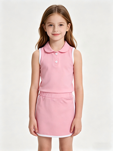 Conjunto de Ropa para Niñas Pequeñas, Estilo Coqueta, con Lazos Rosas y Volantes, Manga Corta y Pantalones Cortos, Venta al Por Mayor, Nueva Llegada, Gran Oferta - Product Image 1