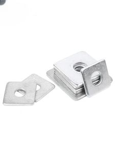 Suministro directo de fábrica DIN 436 Arandela plana cuadrada de bronce Arandela de bloqueo avellanada de acero chapado en zinc DIN125 con acabado liso - Product Image 3