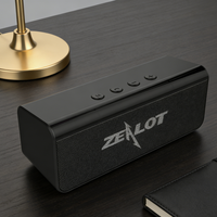 Nouveau haut-parleur sans fil Zealot 10W de puissance, batterie rechargeable (1500mAh), mini haut-parleur pour V5.0, prend en charge l'extérieur S31 TF