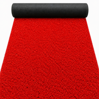 Gazon synthétique rouge artificiel de 20 mm en gros d'usine pour aire de jeux et jardin d'enfants