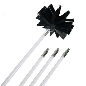 AutoErizo Nylon Chimney Brush Sweep Rod kit Dryer Duct Cleaning Kit