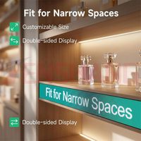 Pantalla LED para Exteriores e Interiores P2.5 P5, Pantalla LED Vertical de Matriz de Puntos, para Supermercados, Tiendas de Conveniencia, Mostradores de Caja