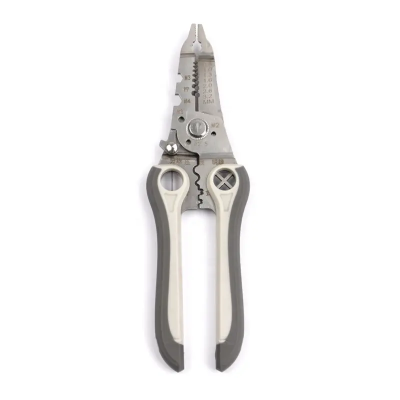 8.5inch Industrial Tool Stripping Pliers Cable Wire Stripper Crimping Cutting Pliers Hand Tools