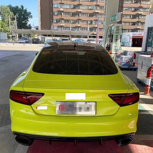 Diffuseur arrière à pointe <span class=keywords><strong>blanche</strong></span> et noire de haute qualité en matériau PP avec feu de tuyau arrière pour <span class=keywords><strong>Audi</strong></span> A7 <span class=keywords><strong>S7</strong></span> 2009-2015 - Product Image 3