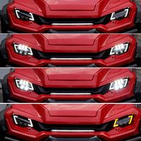 Phares LED Yongjin avec feux de croisement, feux de route, DRL et clignotants pour Honda Pioneer Talon Foreman Rubicon Rancher 2014-2024
