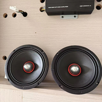 Haut-parleur de 6,5 pouces à capuchon conique avec double bordure en R, haute sensibilité, 4 ohms, pour mise à niveau du système audio de voiture