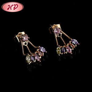 Fashion Geometric Crystal Cubic Zircon Stud <strong>Earrings</strong> Geometric <strong>Square</strong> Crystal <strong>Diamond</strong> Gold <strong>Earring</strong> for Ladies - Product Image 5
