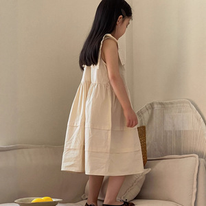 Vestido sin mangas estilo pastoral <span class=keywords><strong>de</strong></span> verano 2026 para niñas pequeñas, estilo académico informal para uso diario - Product Image 4
