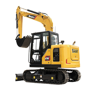 Excavadora de cadenas usada Sany SY75C Pro original, excavadoras de segunda mano SY75 SY60 con orugas de acero - Product Image 1