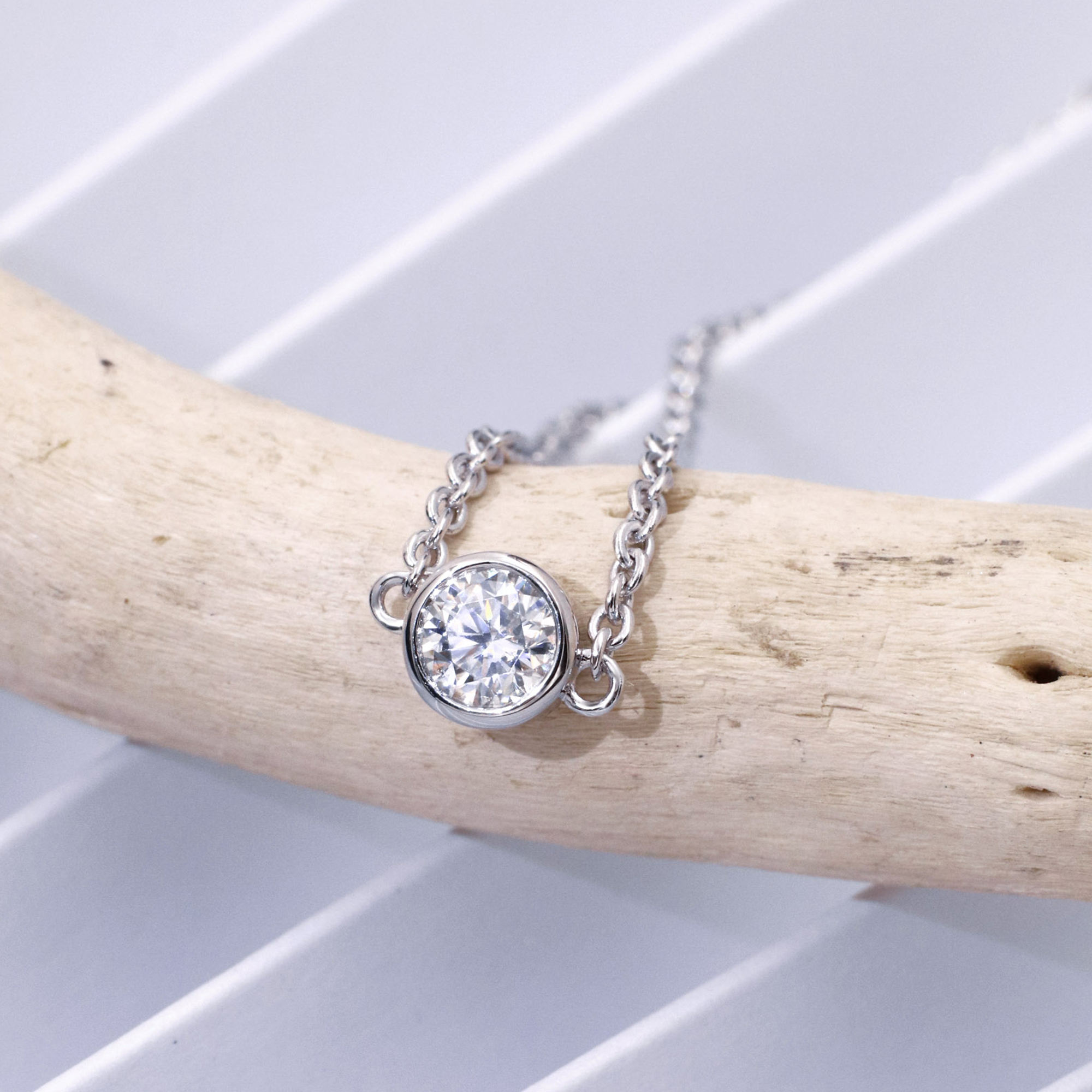 18K white gold platd women's bracelet