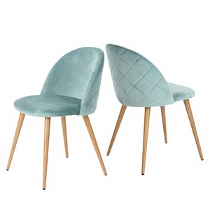 European Modern Style Velvet Upholstered <b>Dining</b> <b>Chairs</b> for Commercial Restaurants Hotel and Cafe Furniture - Product Image 2
