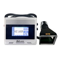 Machine de gravure laser à fibre CNC portable de haute précision, mini et manuelle, avec contrôle EZCAD et prise en charge IA pour les étiquettes de numéros de série métalliques