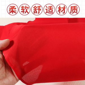 Écharpe rouge en polyester de 1.2m, grande taille, uniforme scolaire pour enfants, élèves du primaire, utilisation pour la fête nationale, la fête des enfants - Product Image 4