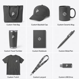 Set de Regalo Promocional Empresarial de Lujo, Colección Premium Negra para Branding Corporativo, Incluye Camiseta, Gorra, Taza y Placa de Identificación Laboral - Product Image 4